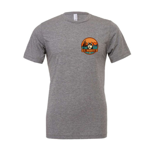 St. Mary's Dual Logo Tee - Grey Triblend