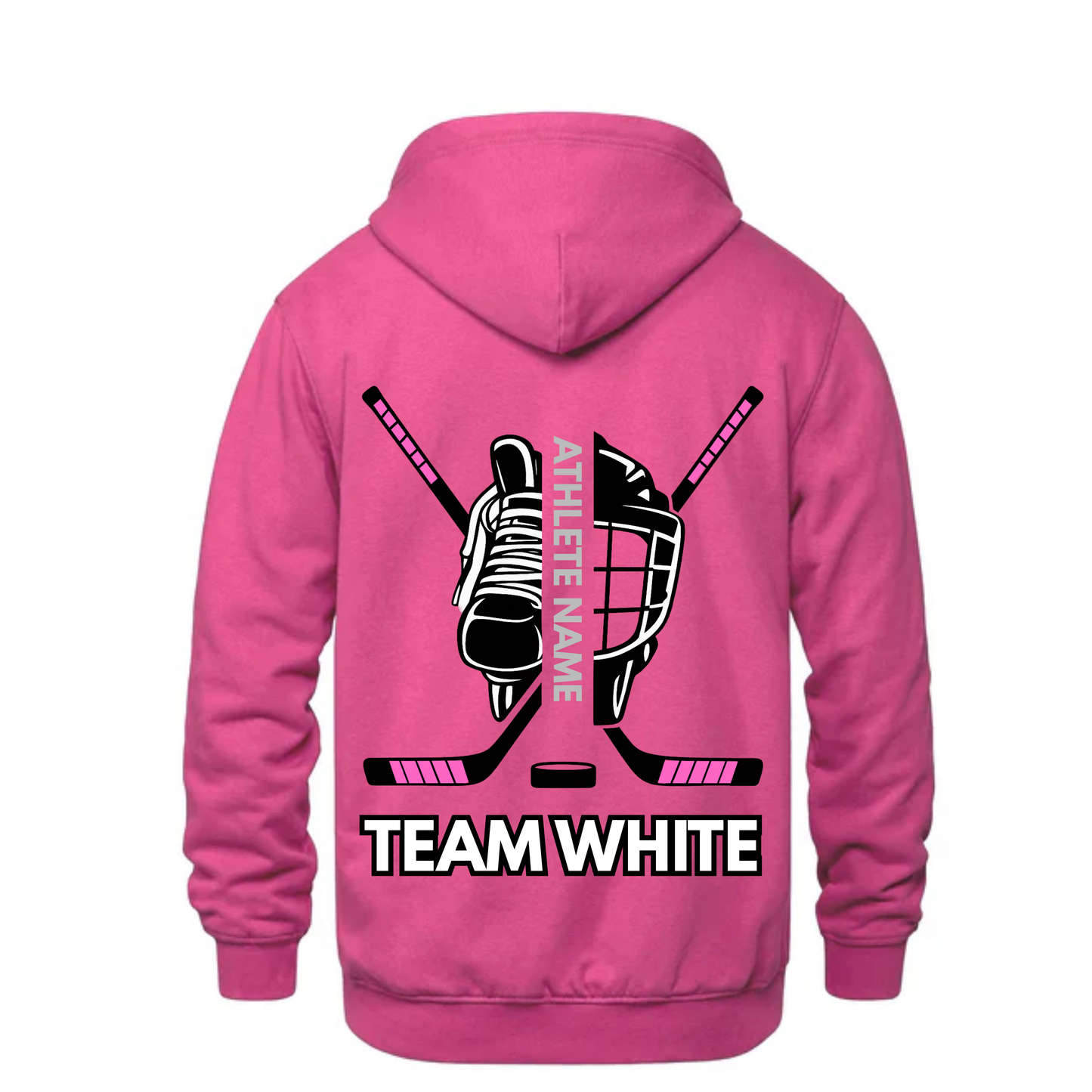 Collingwood Lightning Personalized Dual Logo Hooded Sweatshirt - Helaconia (Youth & Adult)