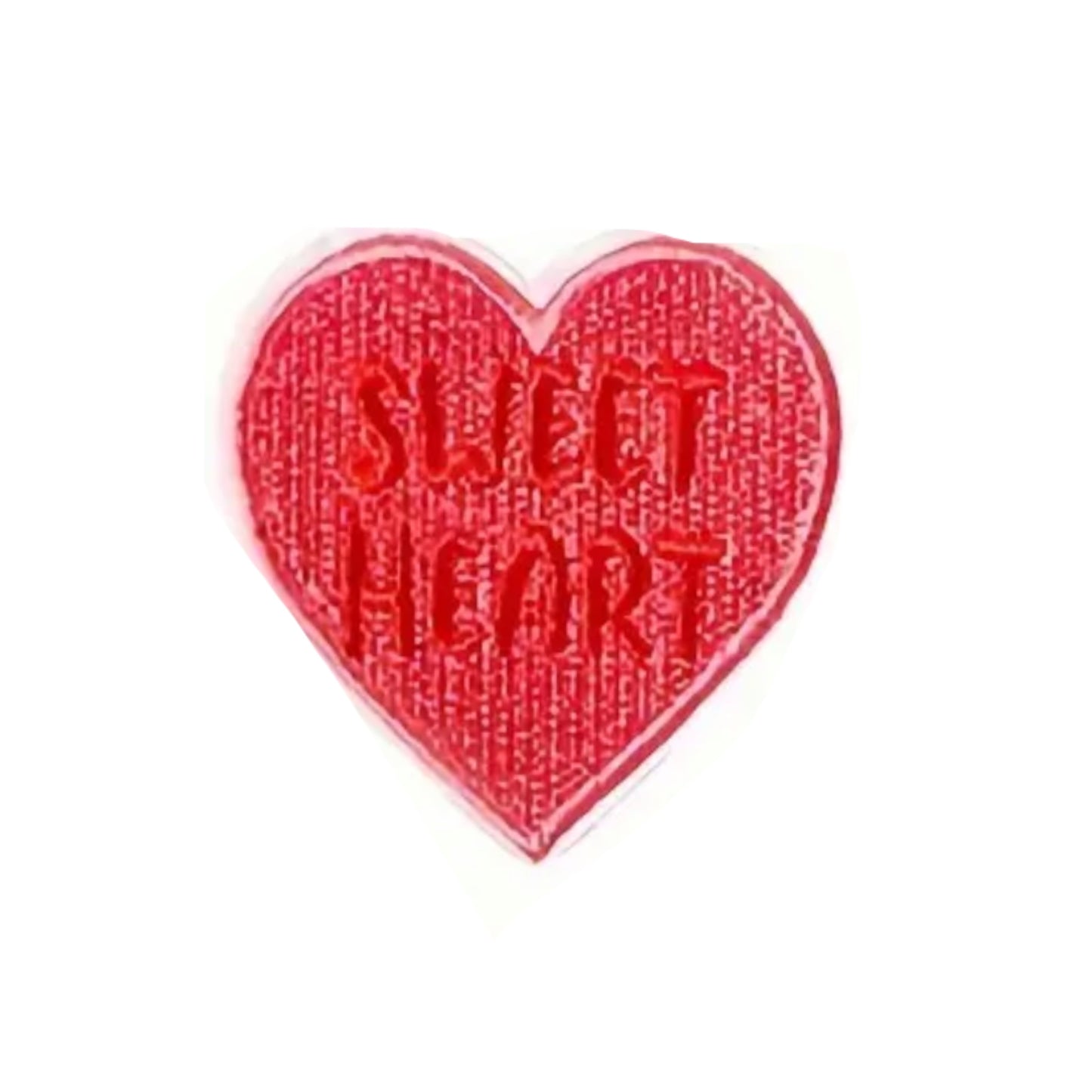 Iron on Patch - Sweet Tarts Sweet Heart (5.0 cm x 5.0 cm)