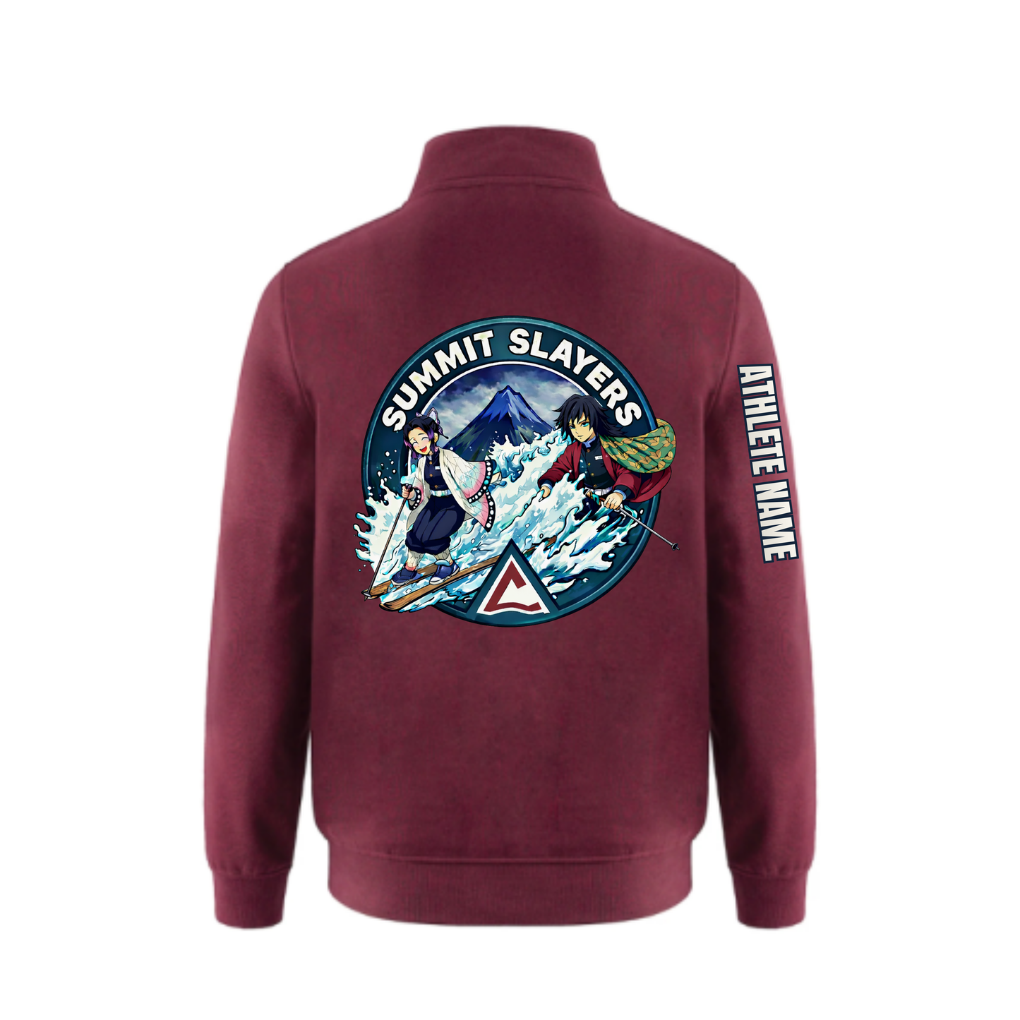 U12 Craigleith All Mountain Summit Slayers Quarter-Zip Sweatshirt - Maroon