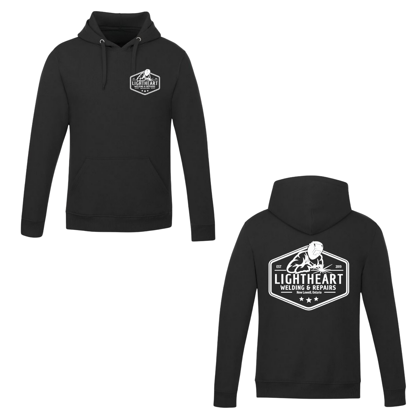 Lightheart Welding & Repairs Hooded Sweatshirt - Black