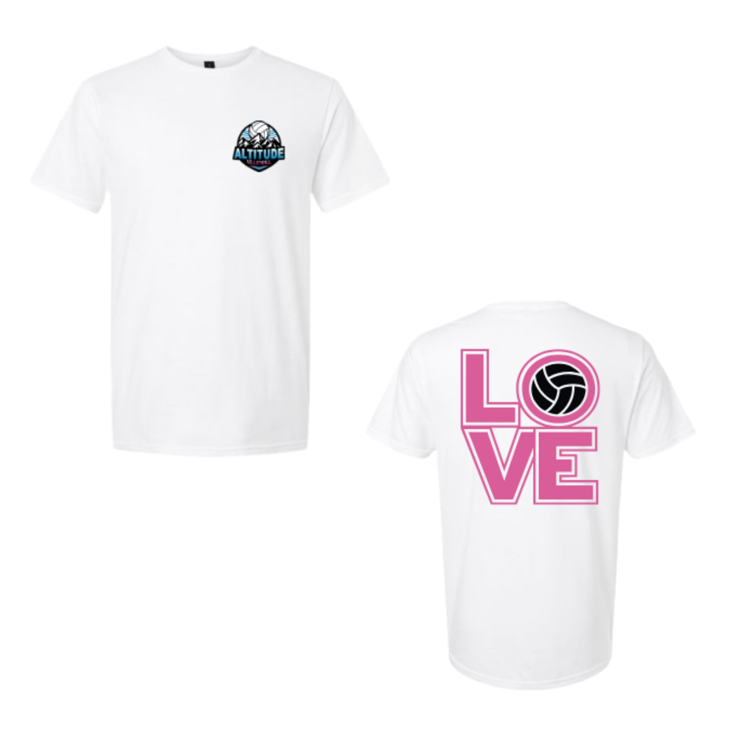 Altitude Volleyball LOVE Tee - White