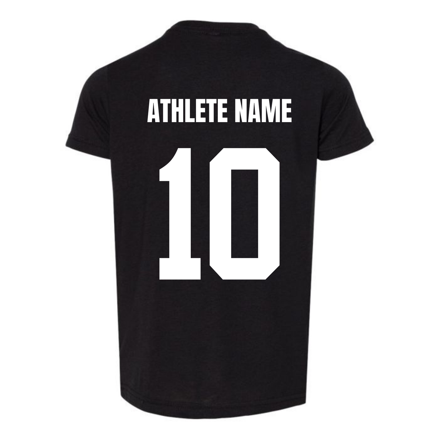 Personalized Altitude Volleyball Oversize Logo Tee - Solid Black Triblend