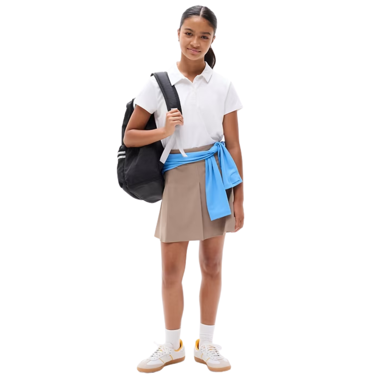 Athleta x Pretty River Academy Pleated School Days Skort - Brownstone Beige