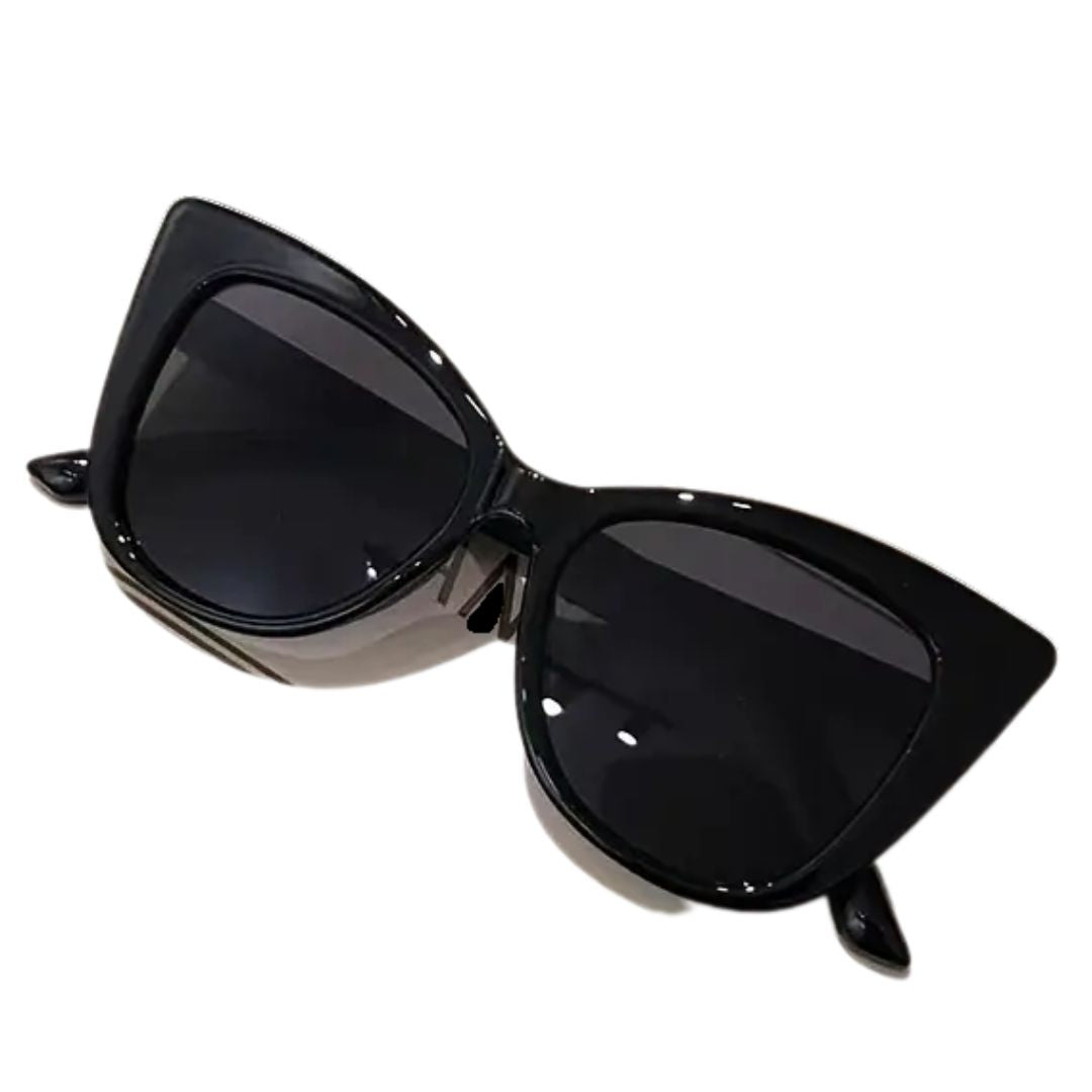 Audrey Hepburn Cat Eye Funglasses - Noir