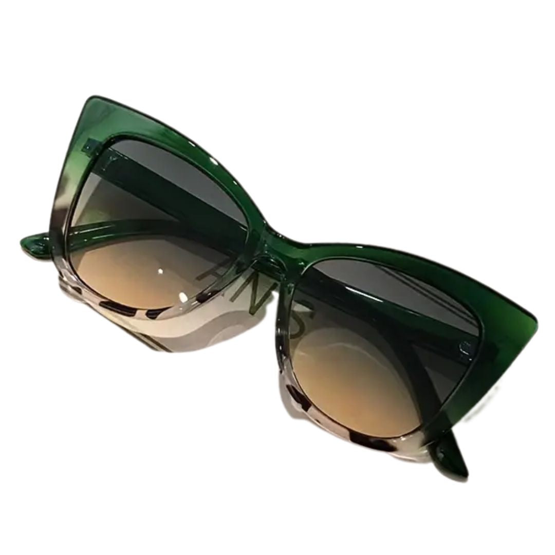 Audrey Hepburn Cat Eye Funglasses - Emerald
