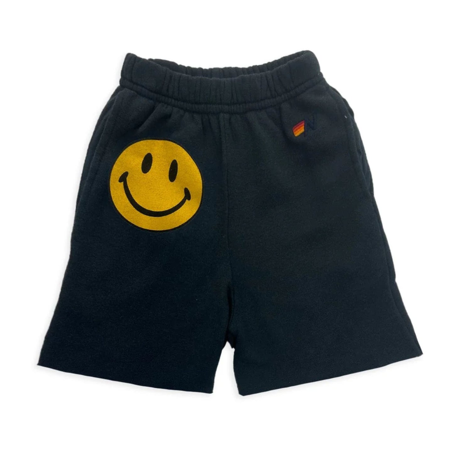 Aviator Nation - Smiley Kid's Sweatshorts - Charcoal