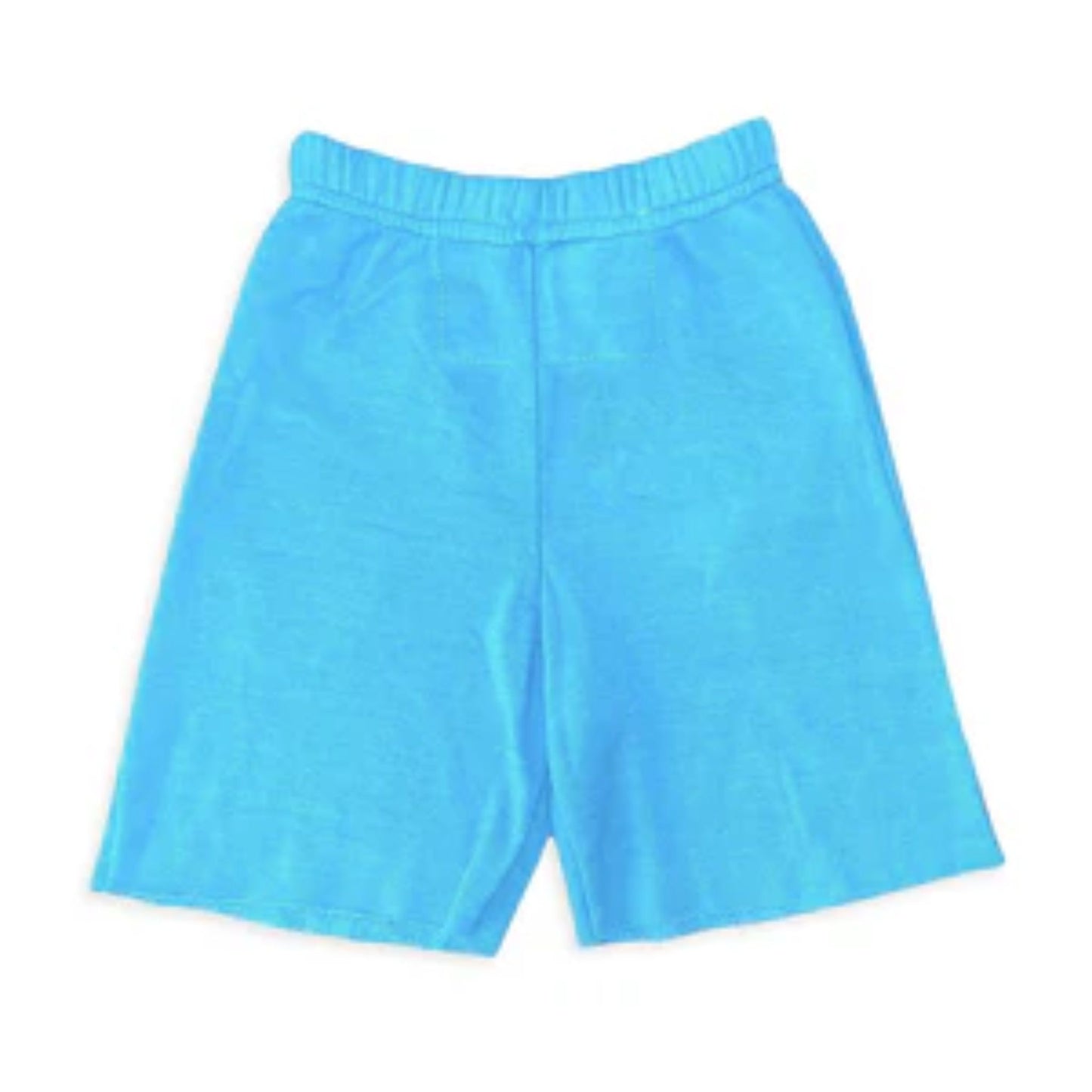Aviator Nation - Smiley Kid's Sweatshorts - Neon Blue