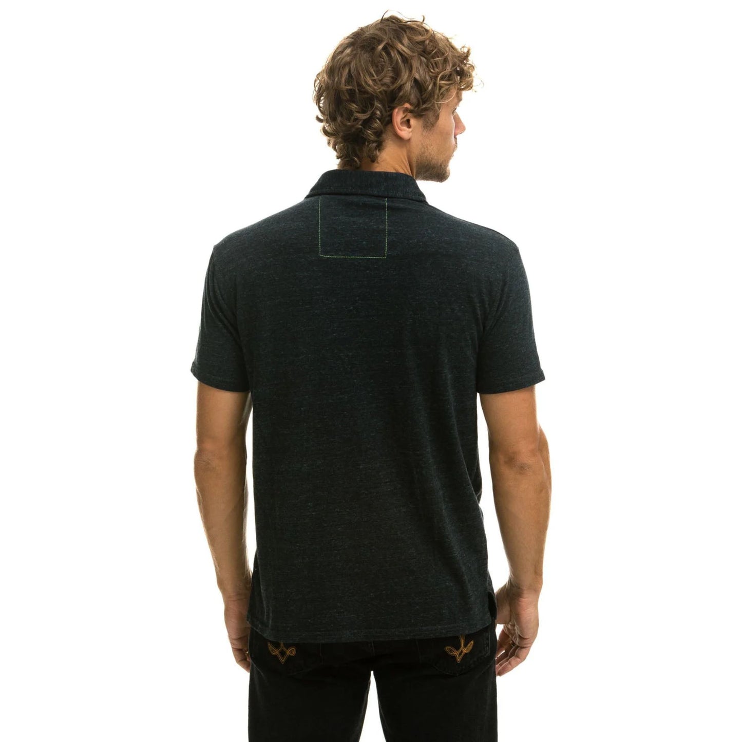 Aviator Nation - Men's Logo Embroidery Polo - Charcoal