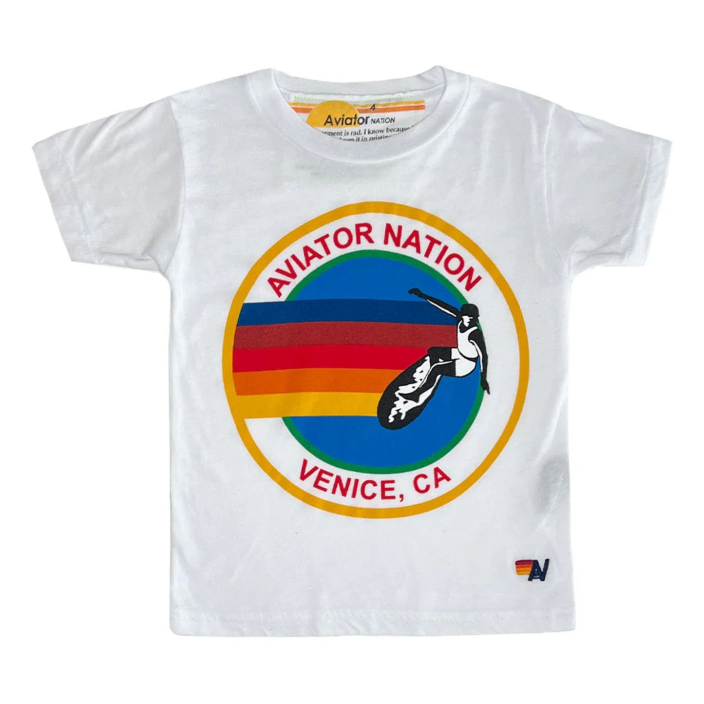 Aviator Nation - Kid's Venice Tee - White
