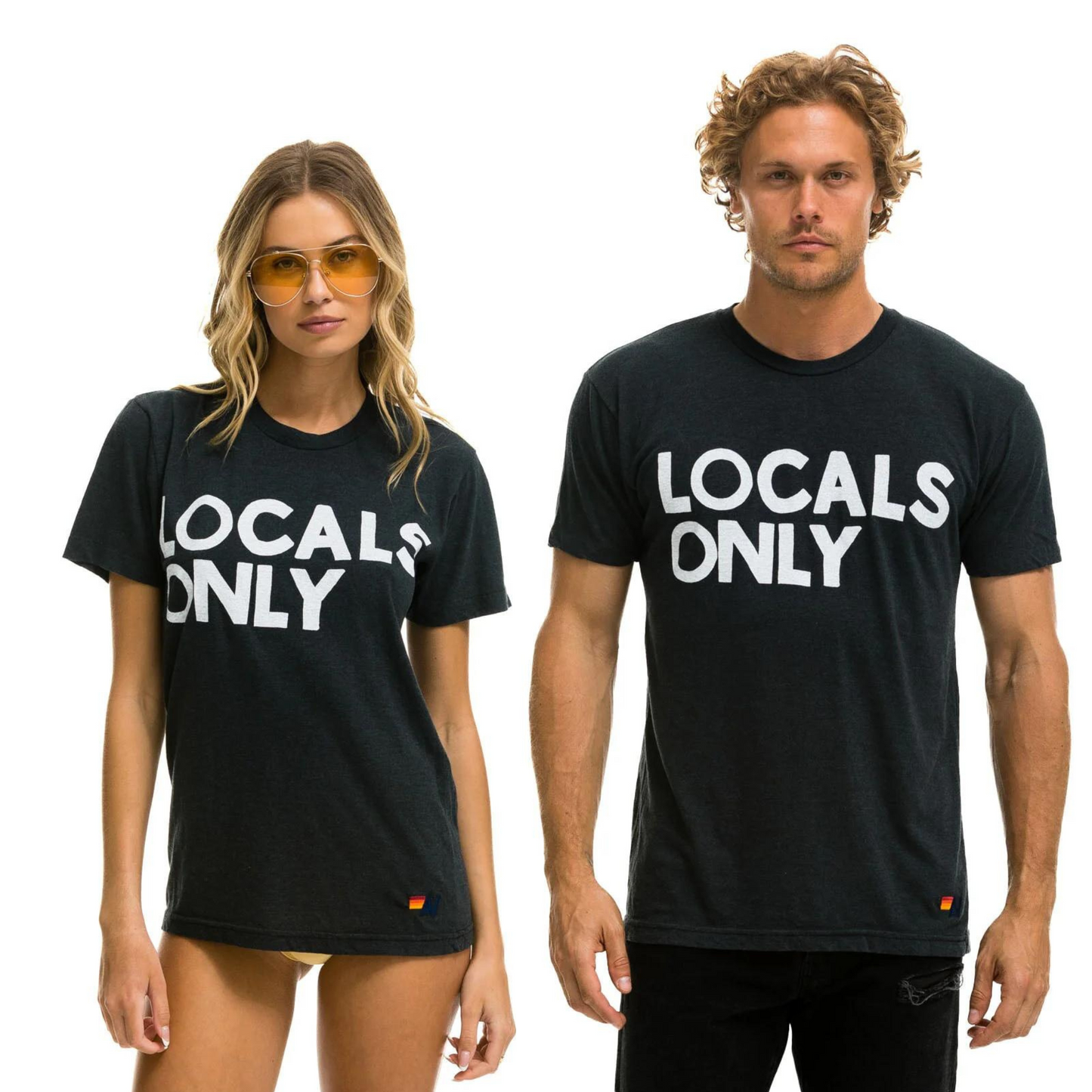 Aviator Nation - Adult Locals Only Tee - Charcoal
