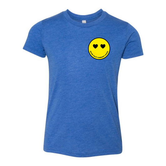 BVCS Heart Smile Tee - True Royal Triblend