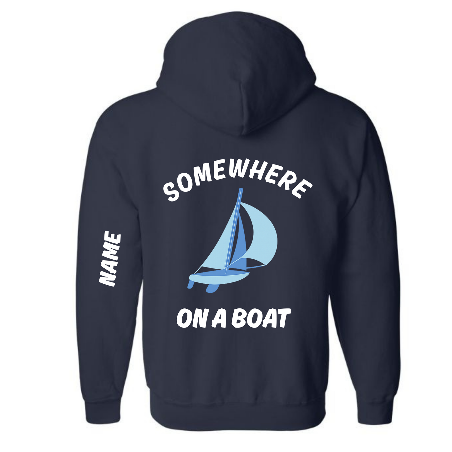 SLSC Somewhere on a Boat Pullover Hoodie - Navy