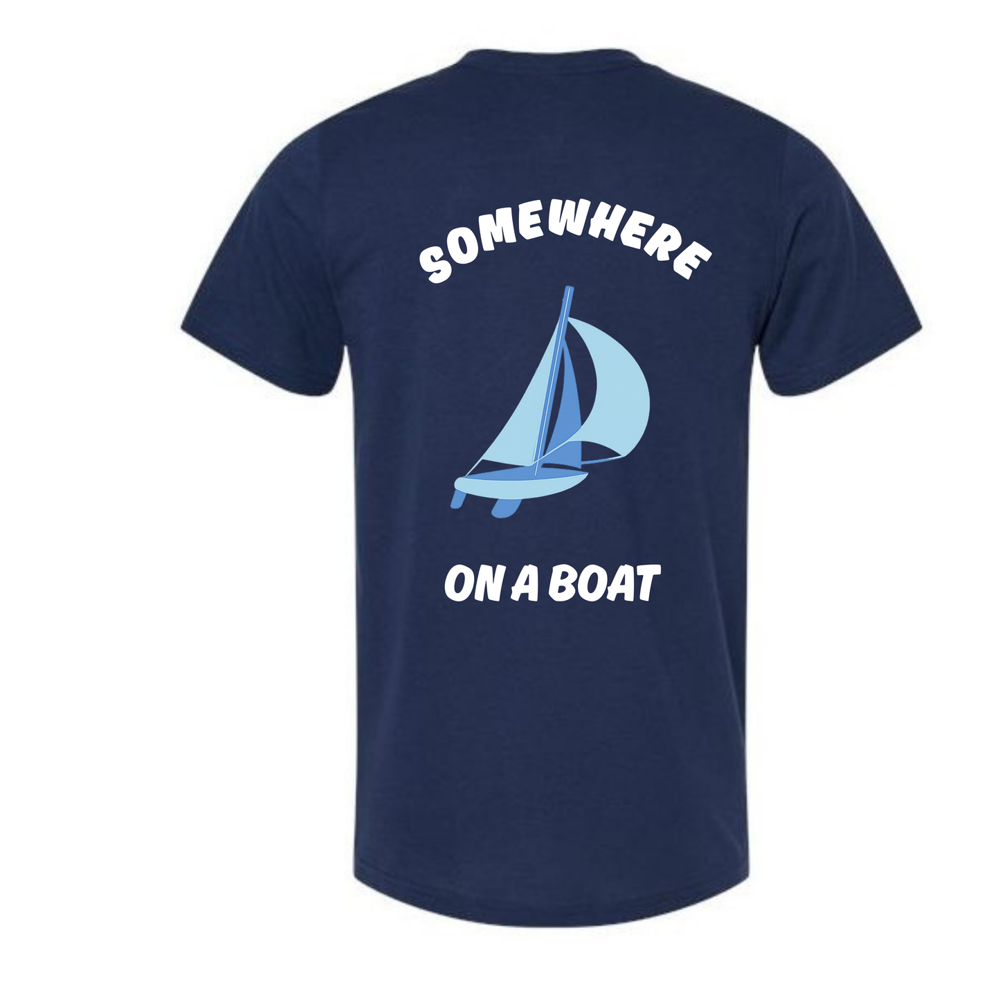 SLSC Somewhere On A Boat Tee - Navy
