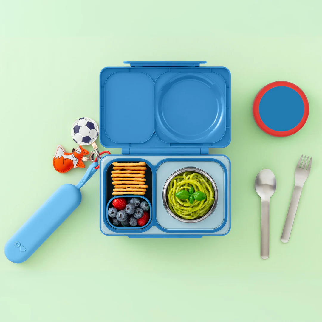 OmieBox UP Pod & Utensil Set - Azure