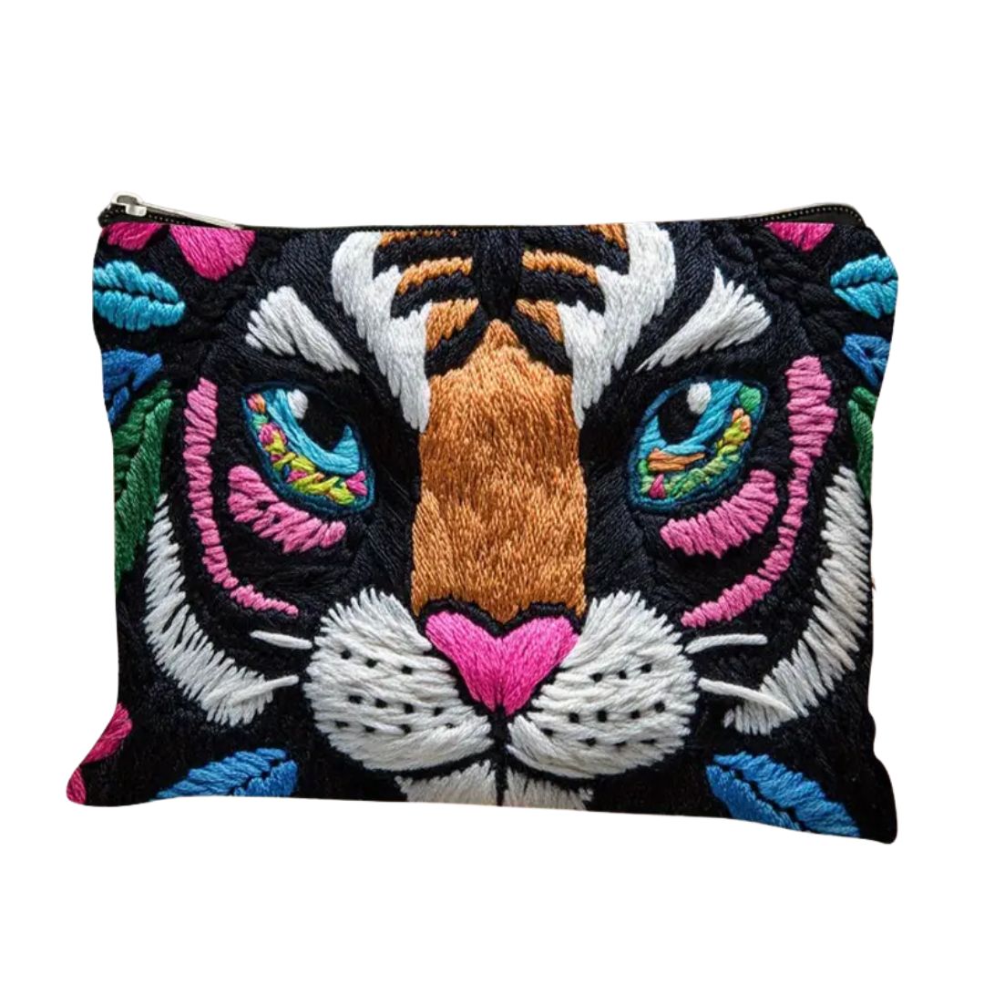 Boho Tiger Zippered Travel Bag