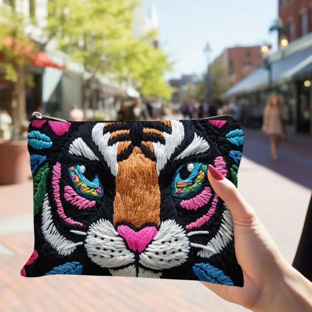 Boho Tiger Zippered Travel Bag