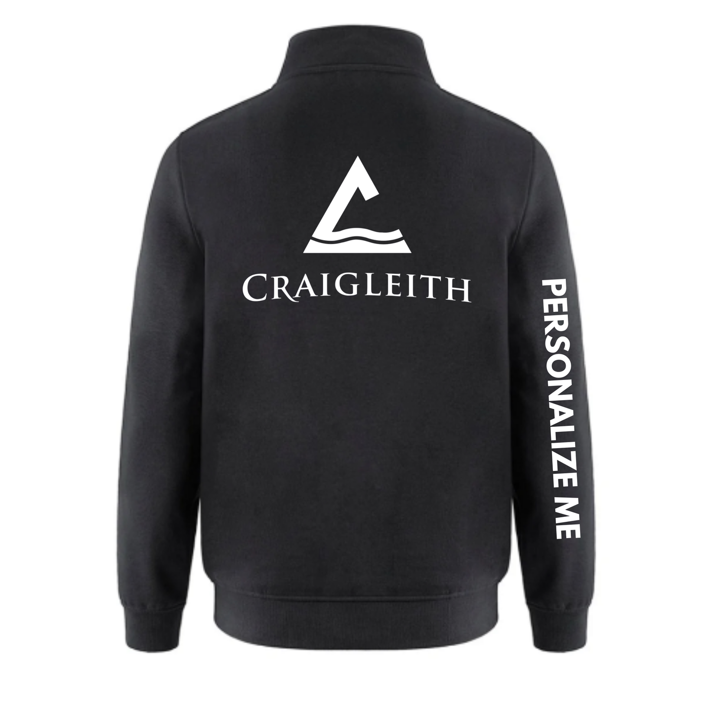 Craigleith Quarter-Zip Sweatshirt - Black / White