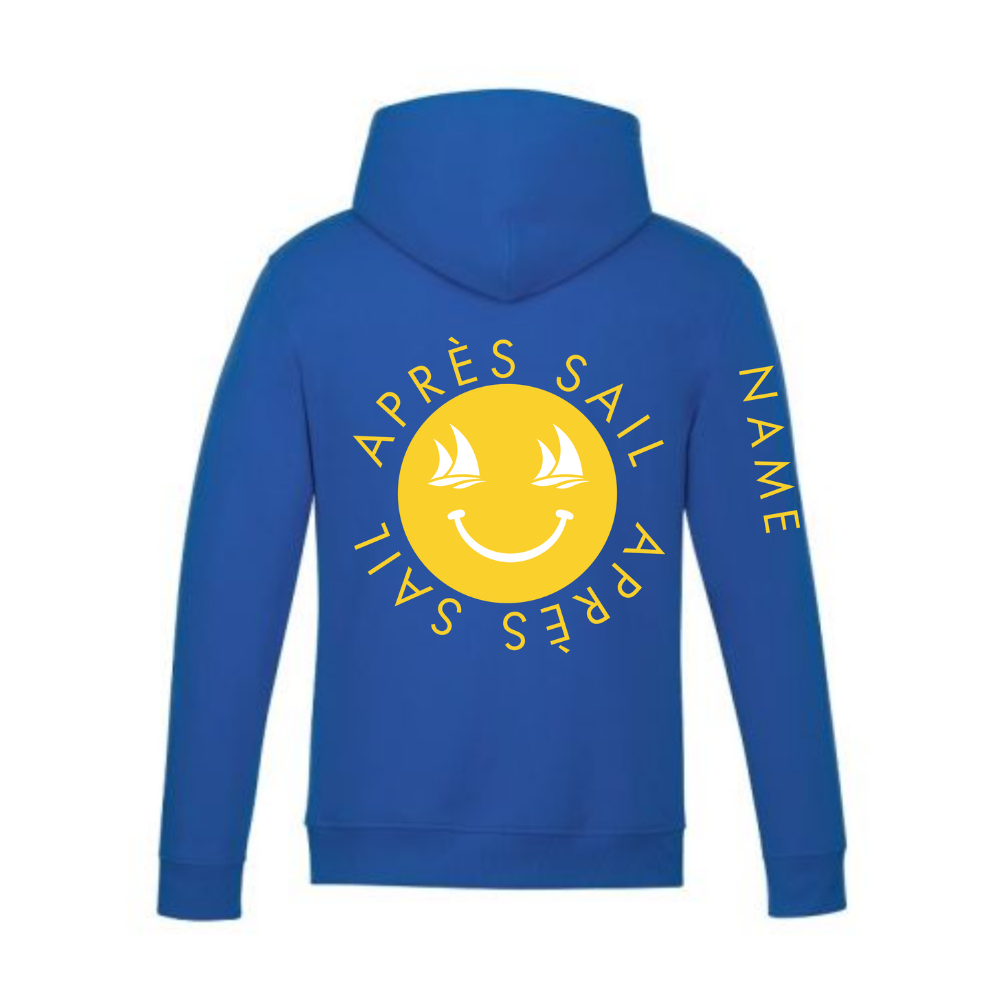 CSA Aprés Sail Hooded Sweatshirt - Royal Blue / Yellow