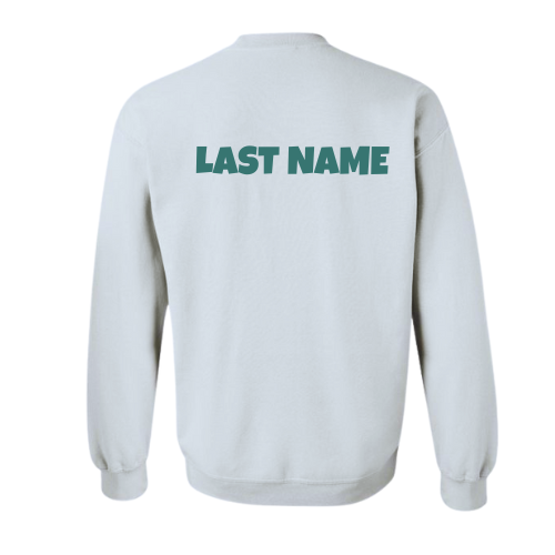 House Wind Personalized St. Mary's Mini Logo Crewneck Sweatshirt - White