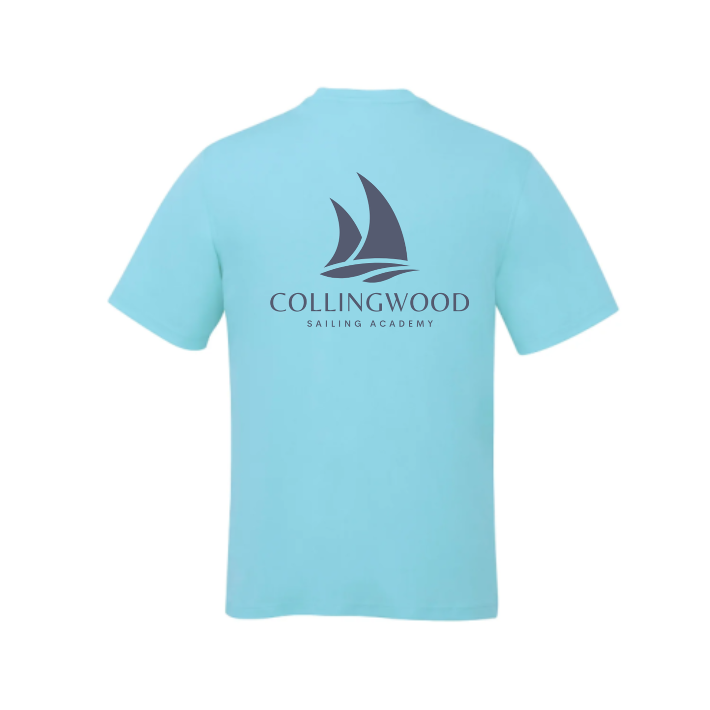 CSA Crewneck Tee - Light Blue / Navy