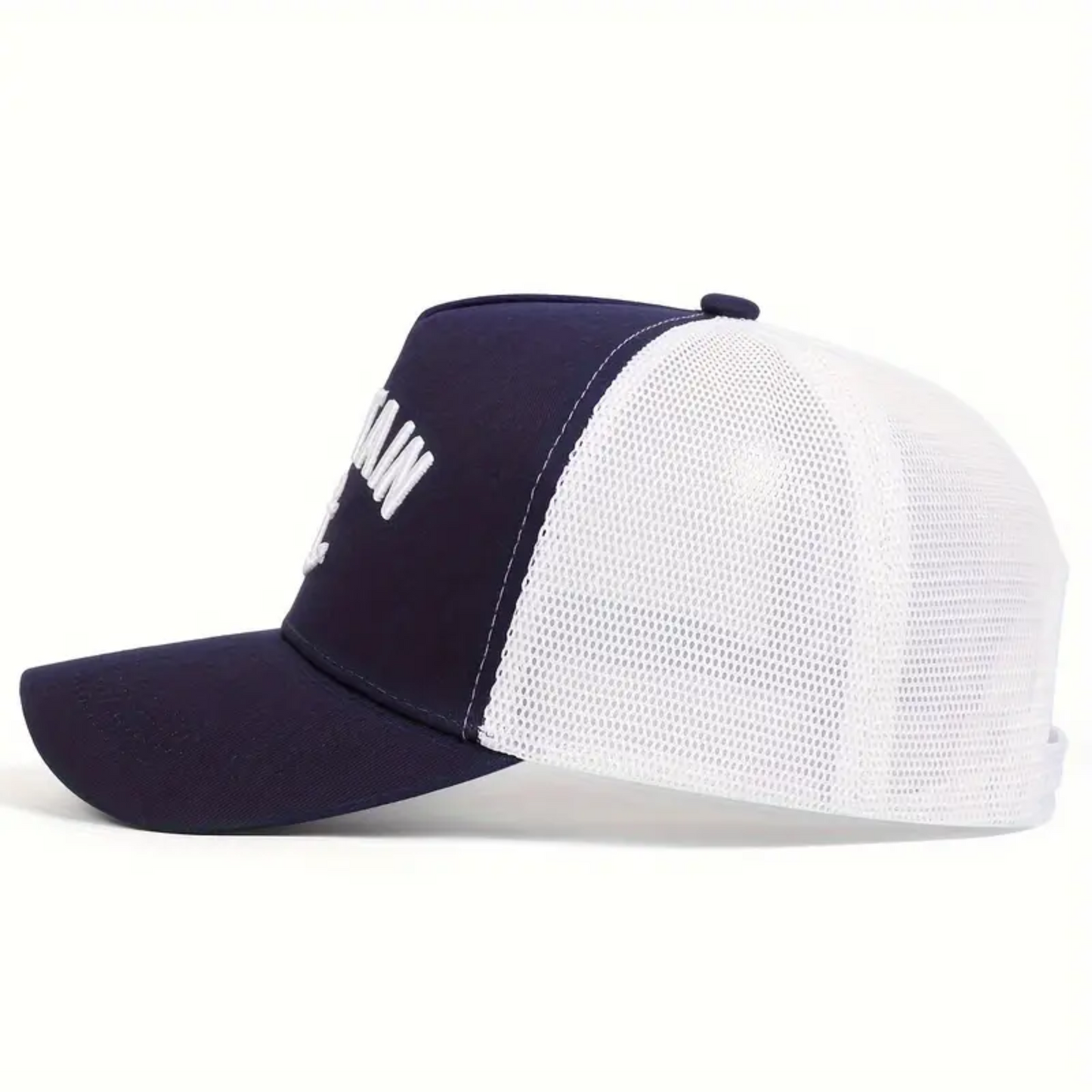 Captain Snapback Hat - Navy Blue / White