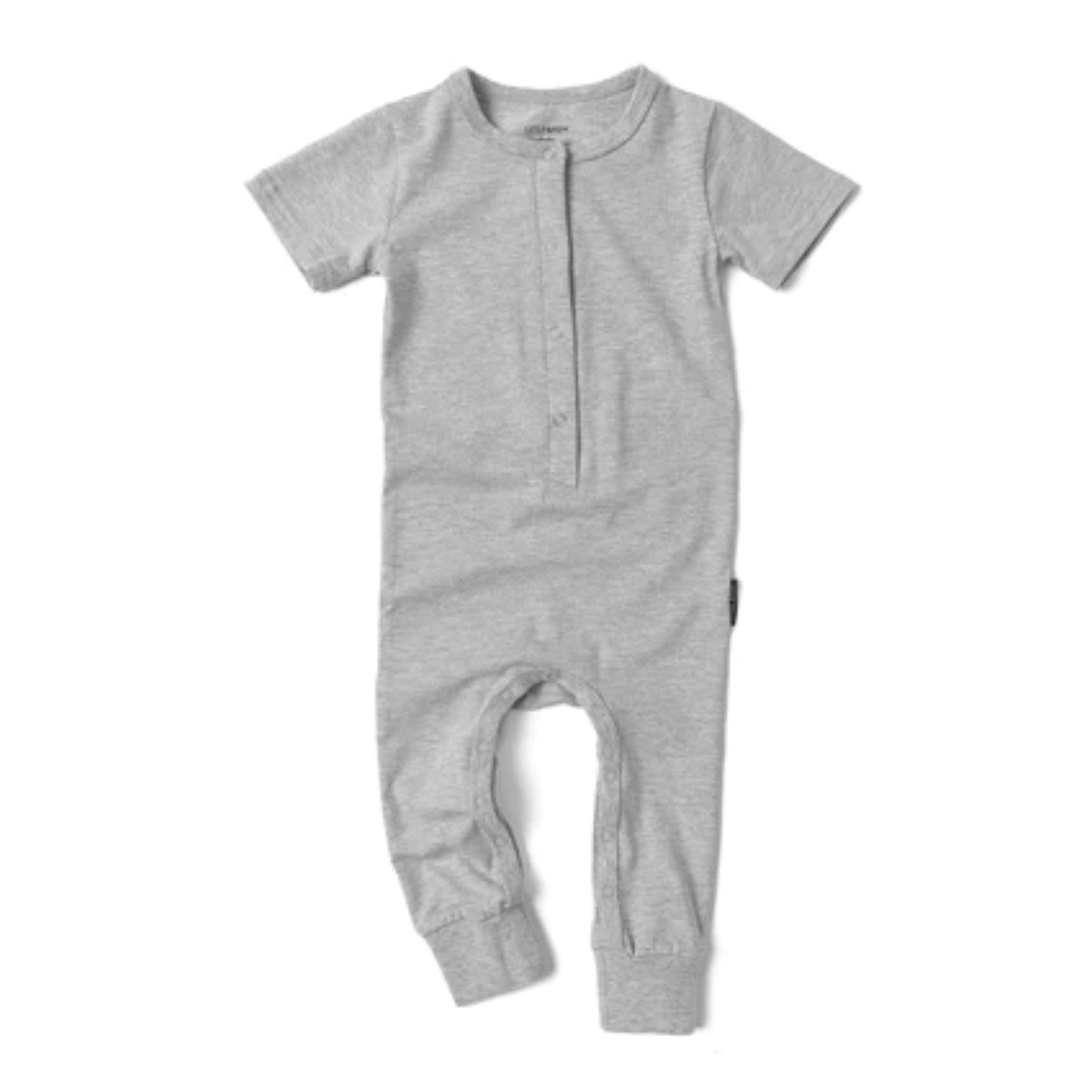 Classic Snap Romper - Grey