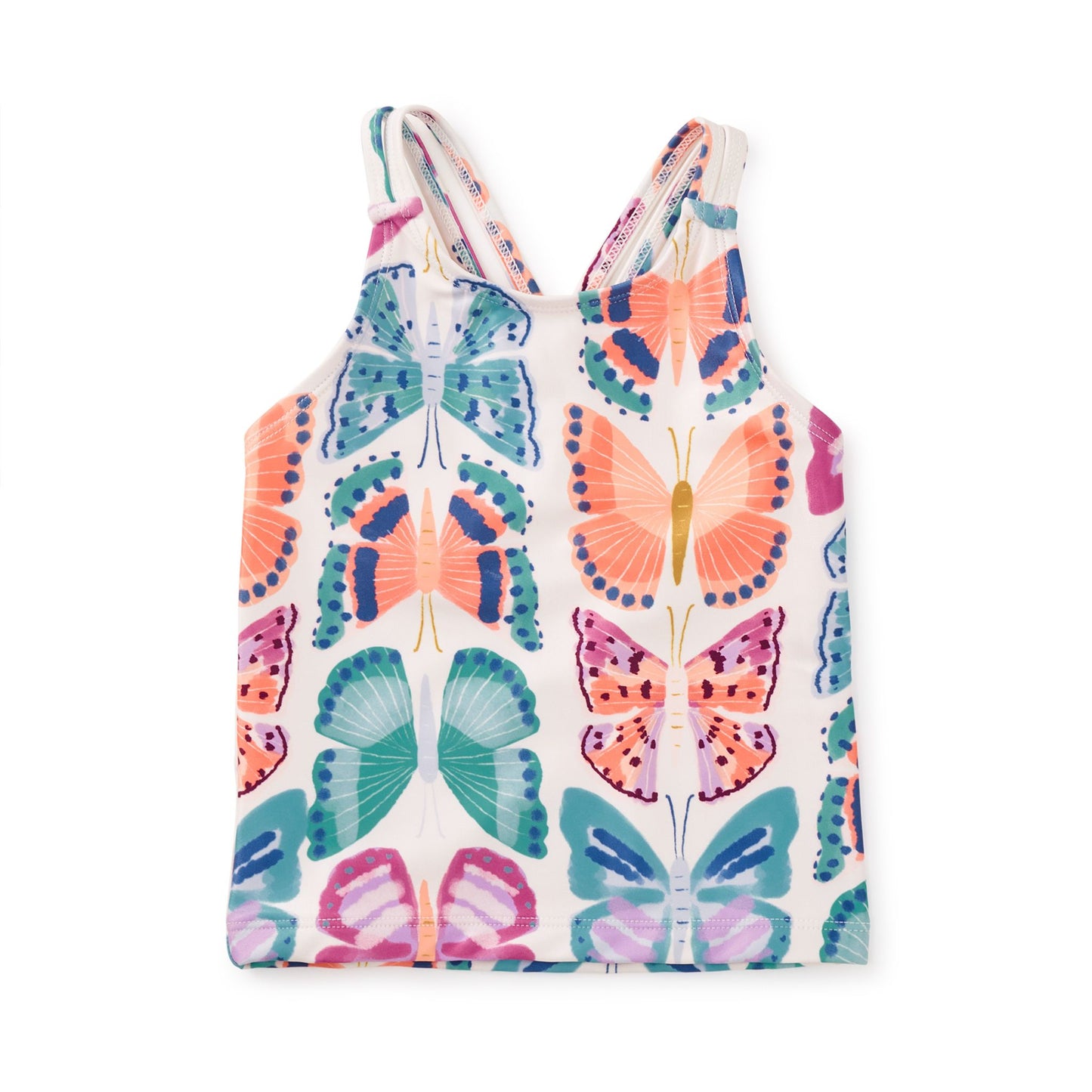 Cross Back Tankini Swim Top - Mariposas Pintadas