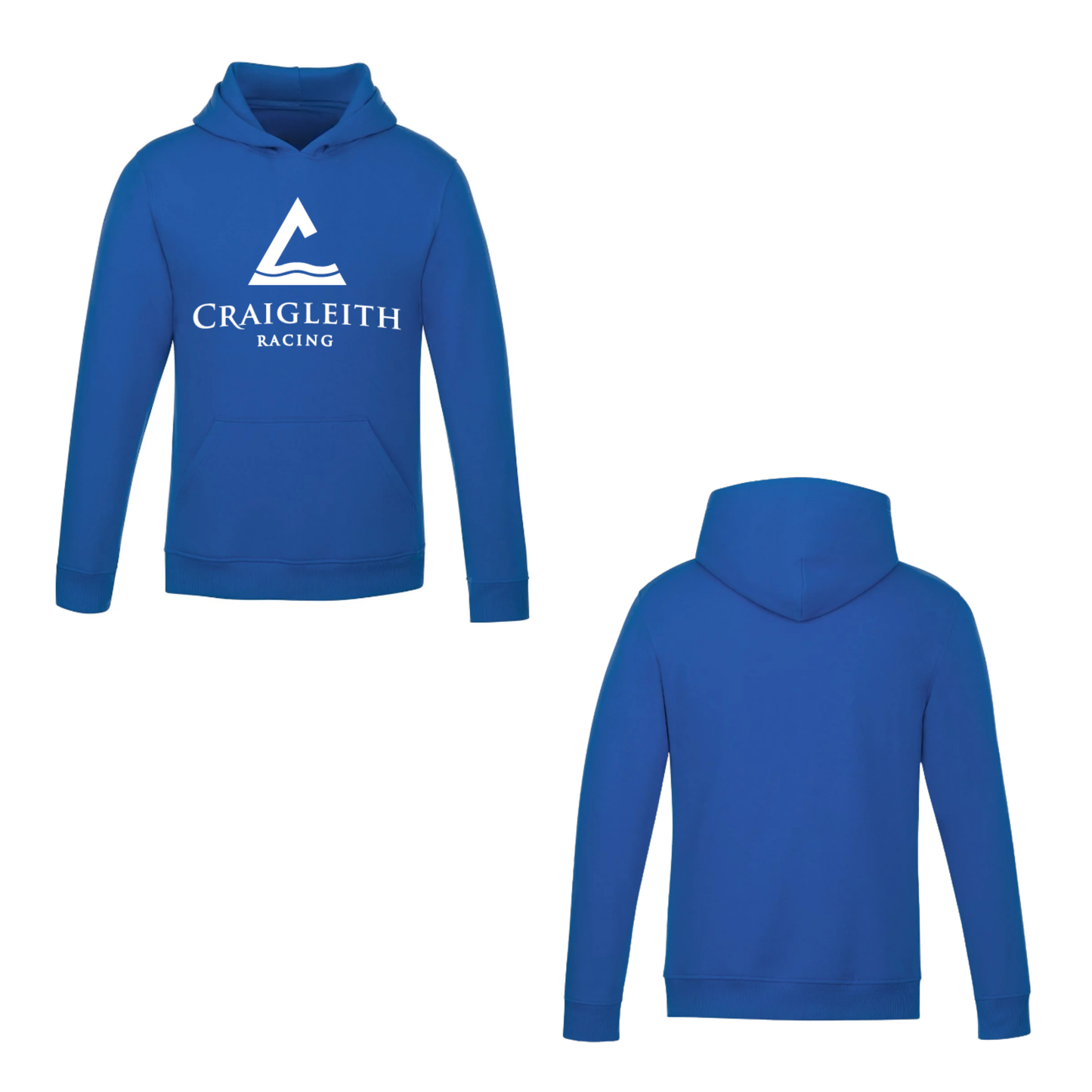 Craigleith White Logo Hooded Sweatshirt - Royal Blue
