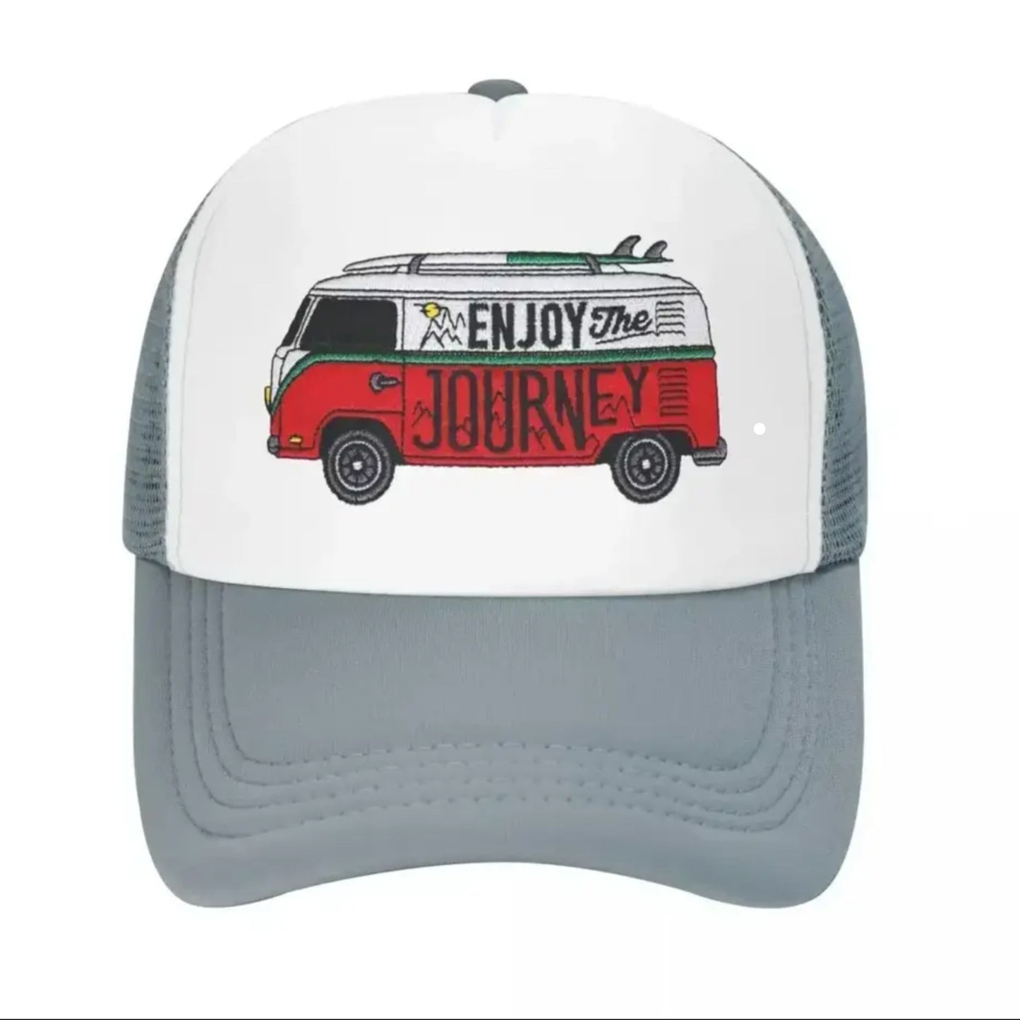 Enjoy the Journey Snapback Hat - Grey