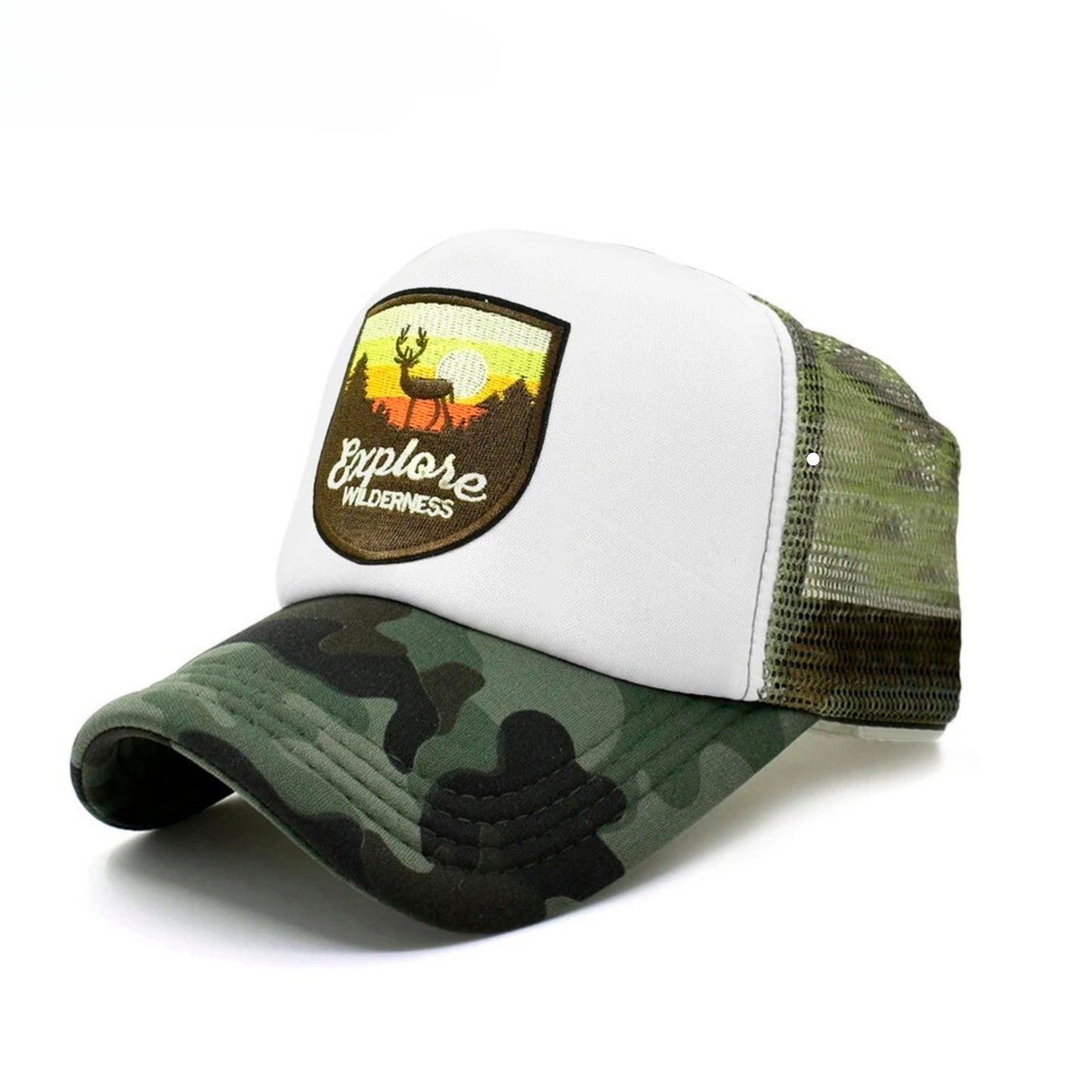 Explore Wilderness Snapback Hat - Camo