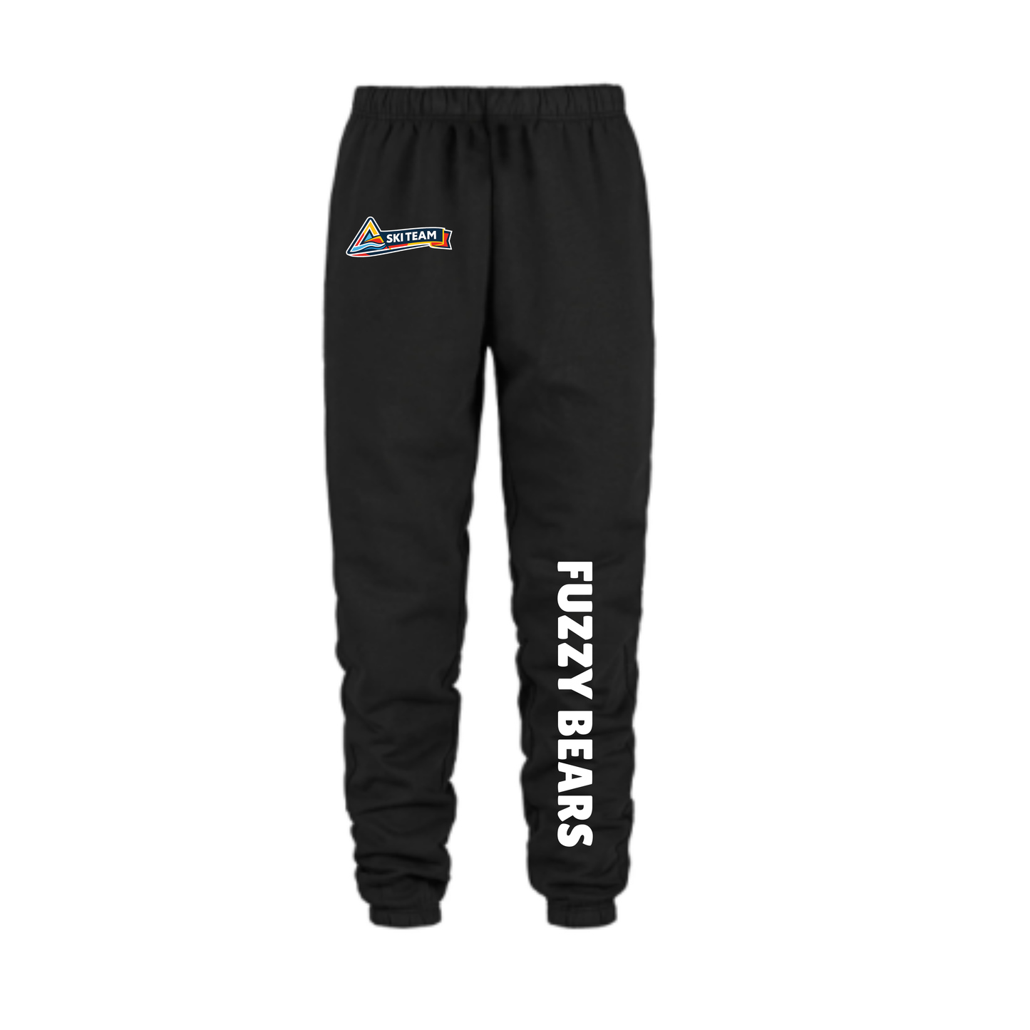 Craigleith Fuzzy Bears Joggers - Black /Ski Team Logo