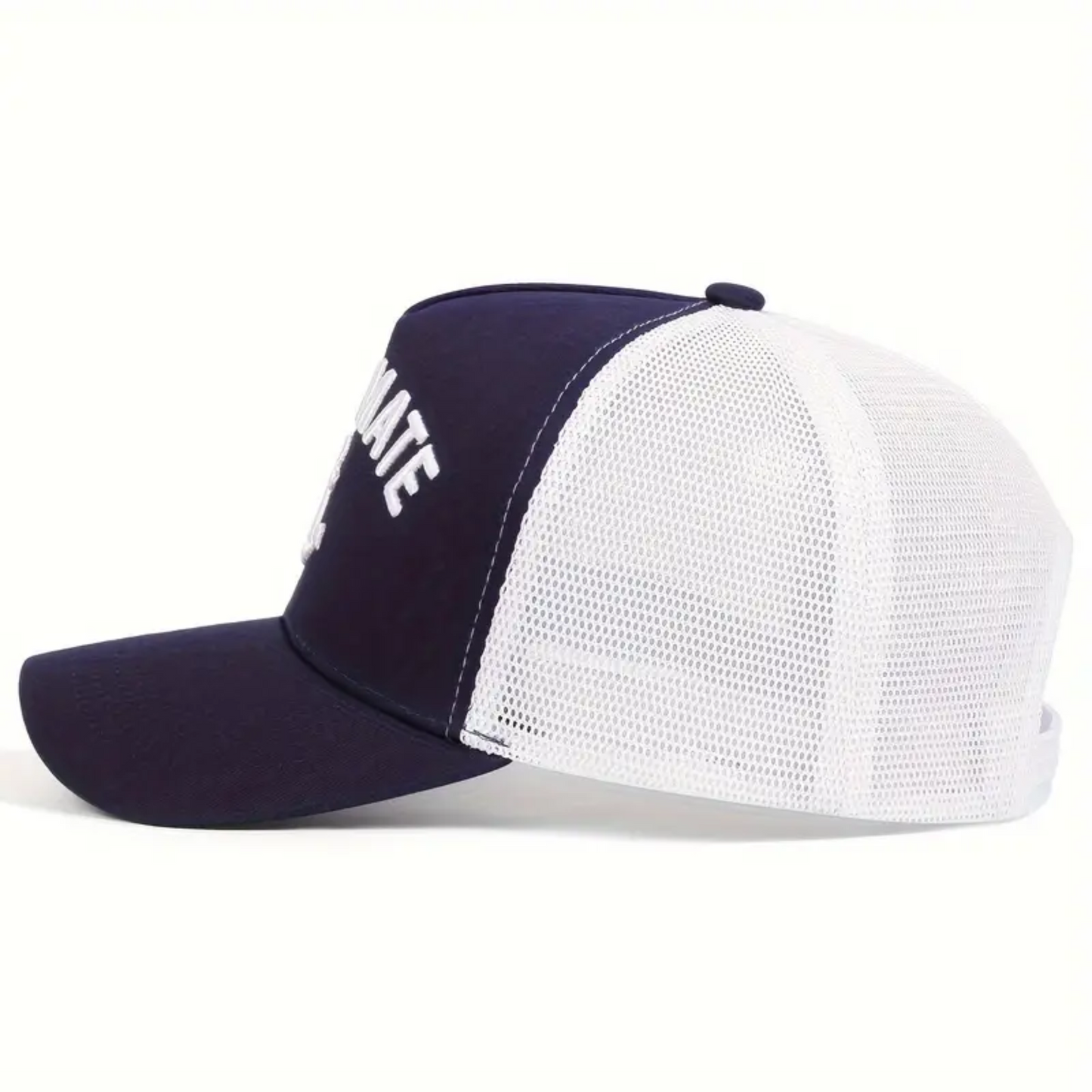 First Mate Snapback Hat - Navy Blue / White