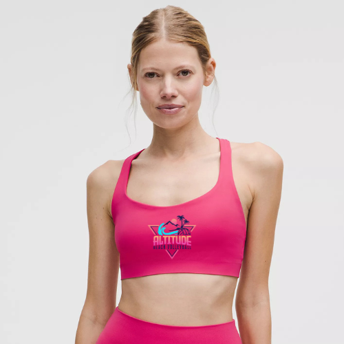 Altitude x lululemon FlexyFlex Strappy Yoga Bra Light Support, A-C Cups - Raspberry Coulis (Copy)