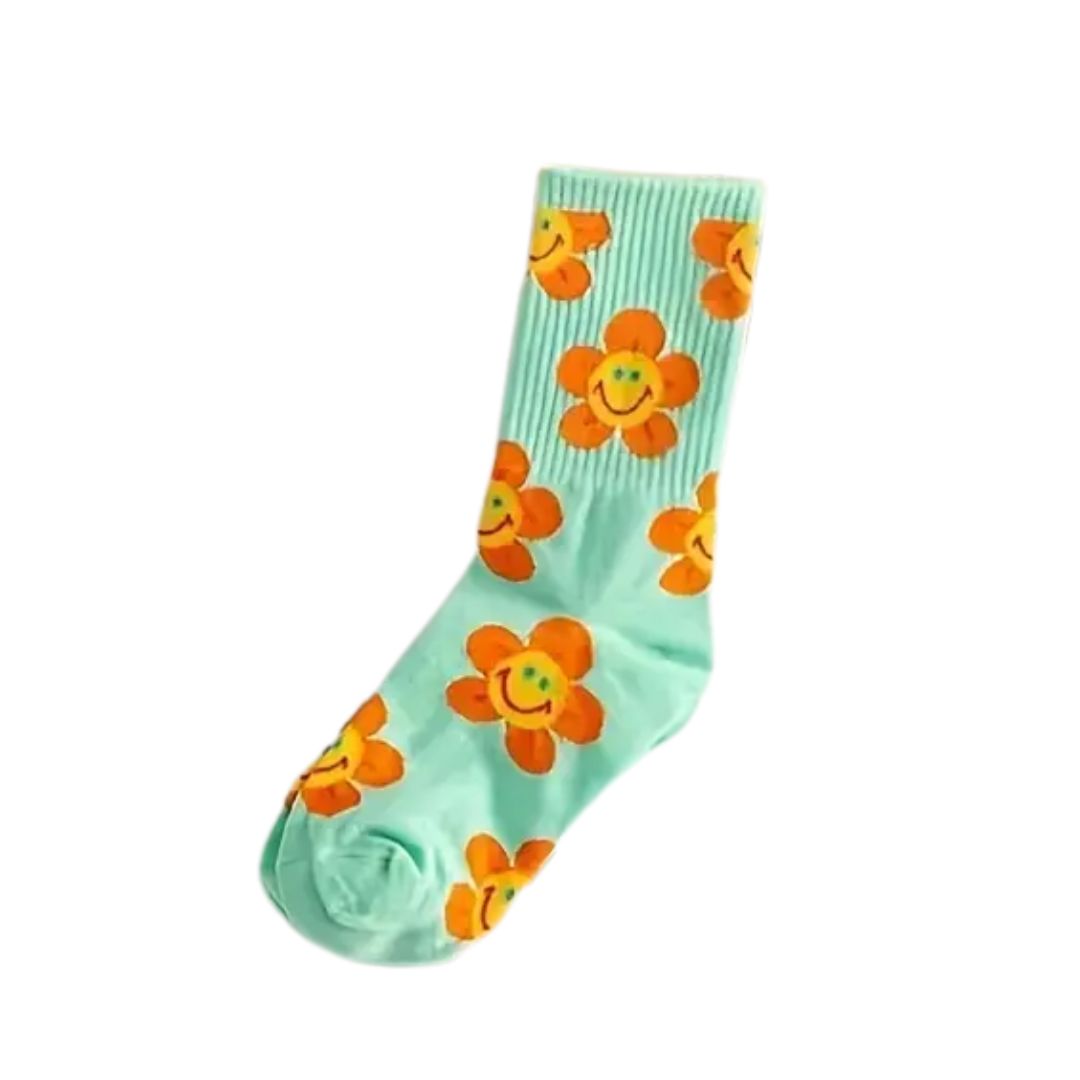 Flower Power Crew Socks
