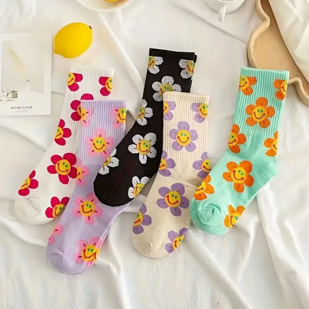 Flower Power Crew Socks