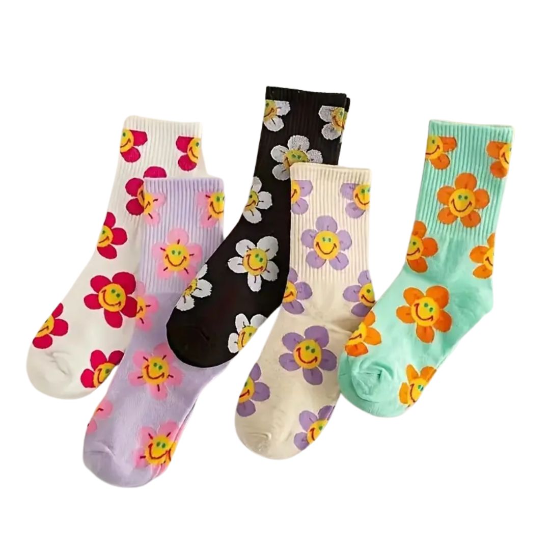Flower Power Crew Socks