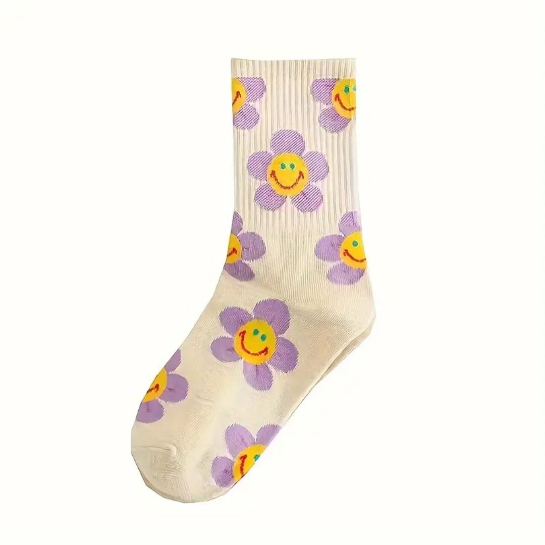 Flower Power Crew Socks