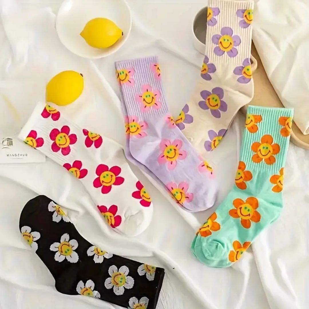 Flower Power Crew Socks