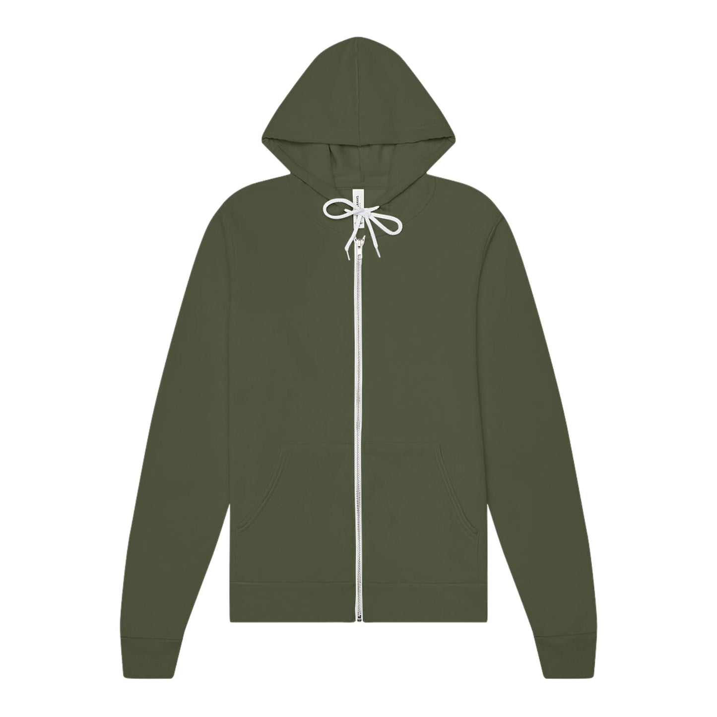 Forever Run Wild - Unisex Full-Zip Hoodie - Military Green
