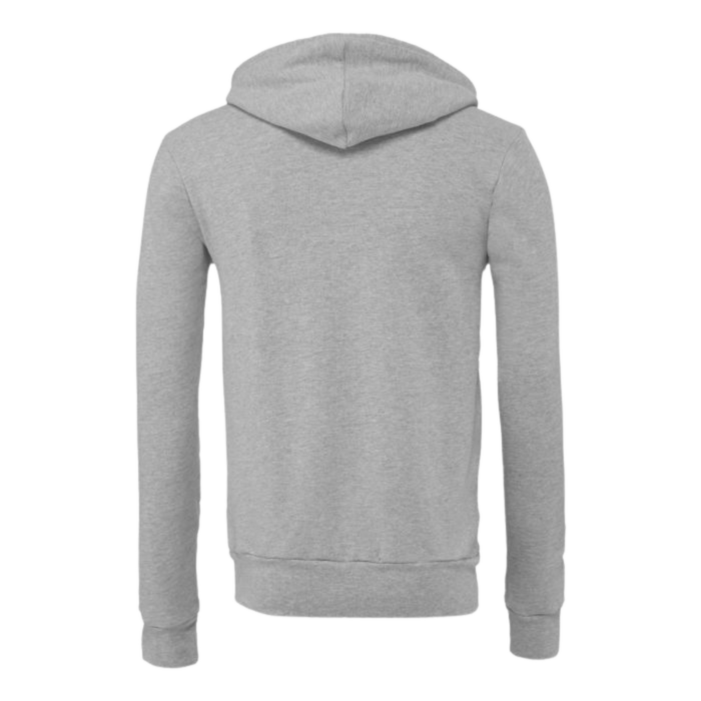 Forever Run Wild - Unisex Full-Zip Hoodie - Athletic Heather Grey