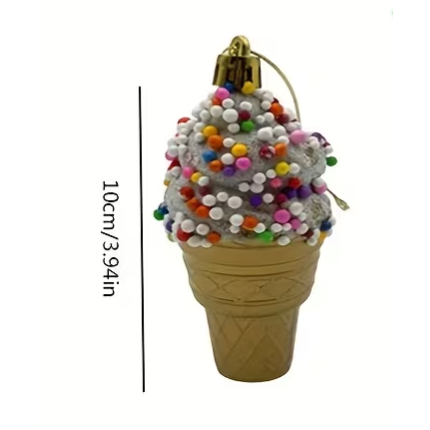 Frosty Cone Christmas Bauble