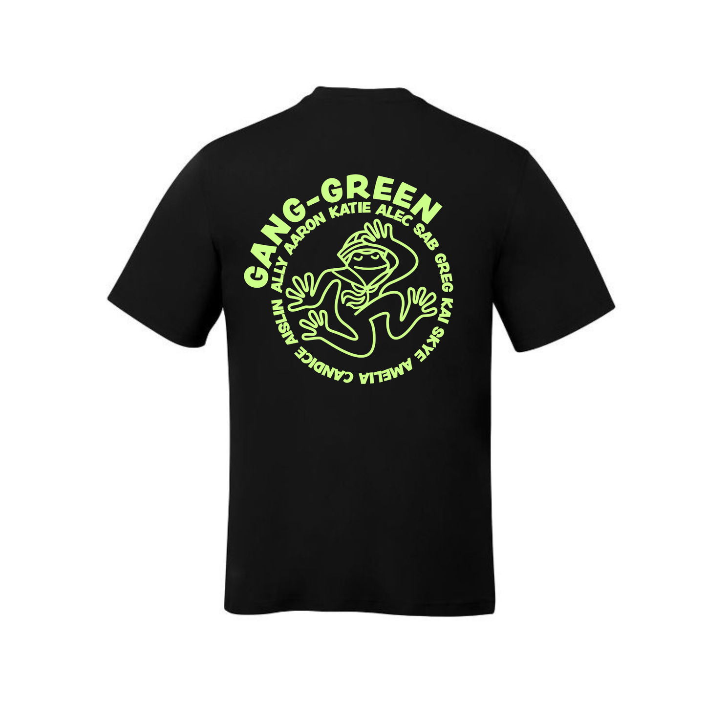Gang Green Dual Logo Tee - Black