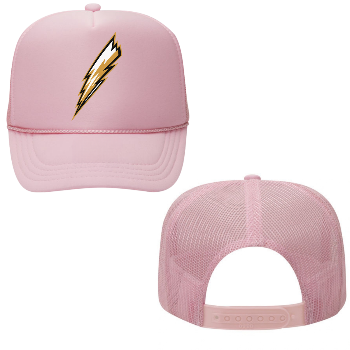 Georgian Bay Thunder Bolt Mesh Back Trucker Hat – Youth & Adult / Pink