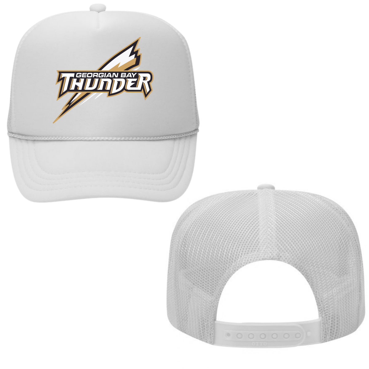 Georgian Bay Thunder Mesh Back Trucker Hat – Youth & Adult / White