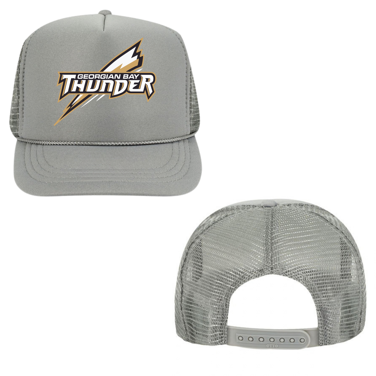 Georgian Bay Thunder Mesh Back Trucker Hat – Youth & Adult / Grey