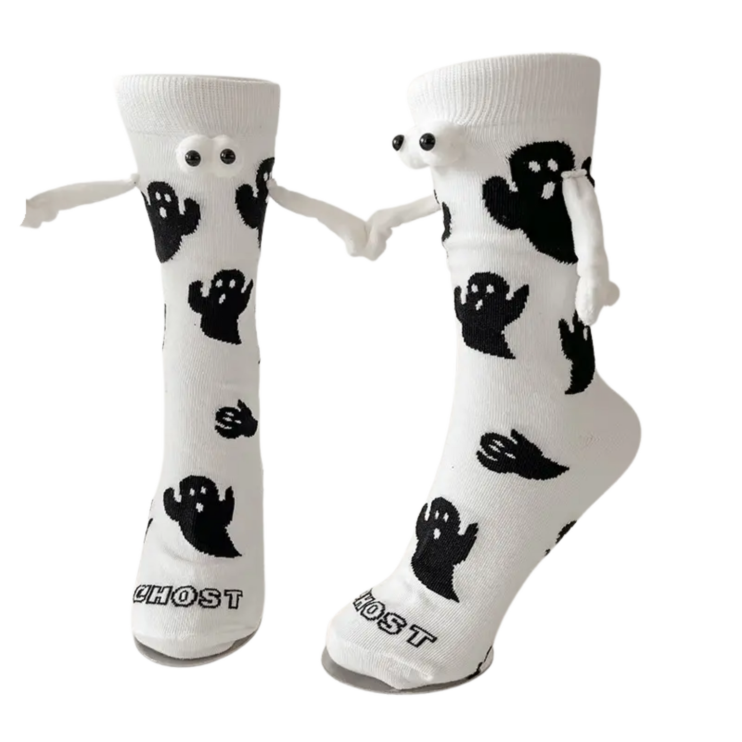 Ghostly Googly Eyes Magnetic Friendship Socks