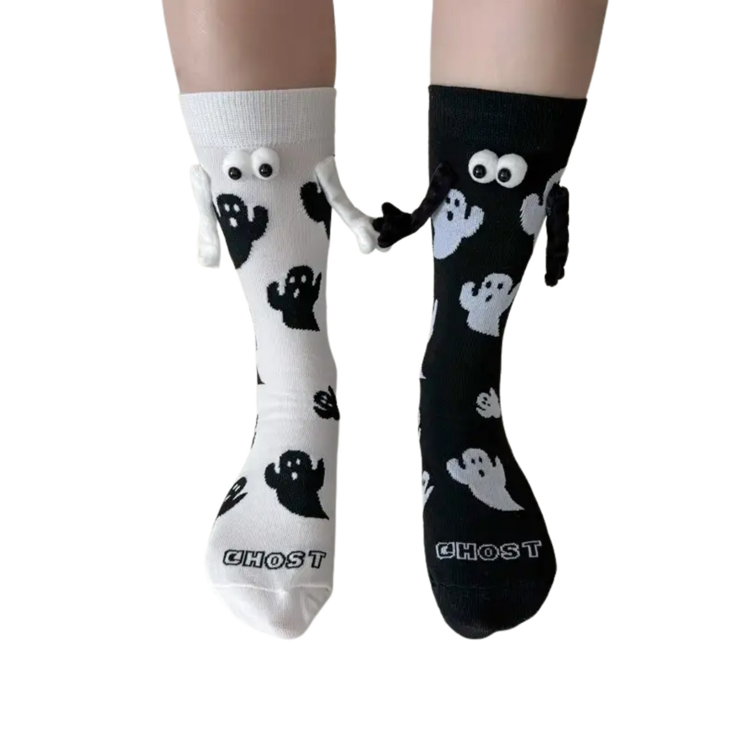 Ghostly Googly Eyes Magnetic Friendship Socks