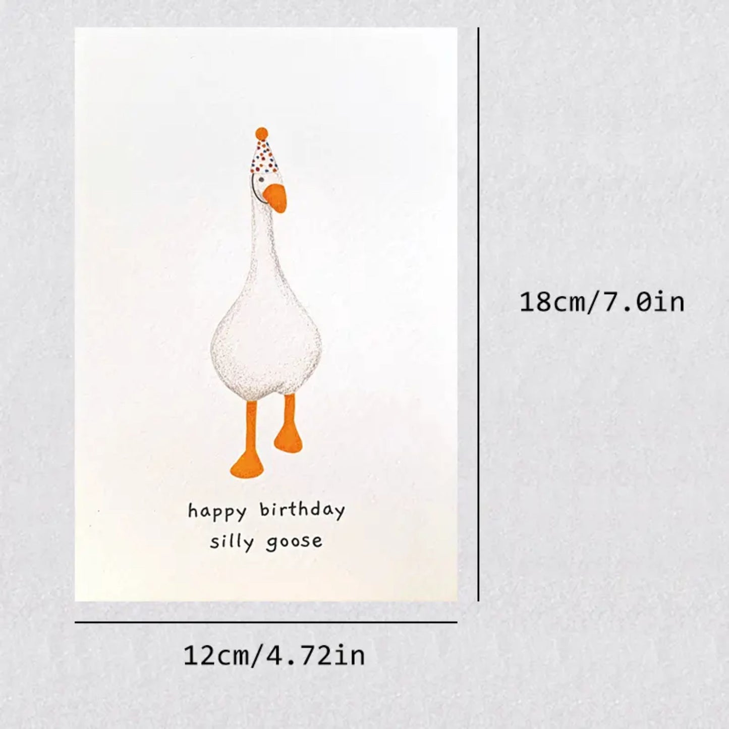 Happy Birthday Silly Goose Greeting Card