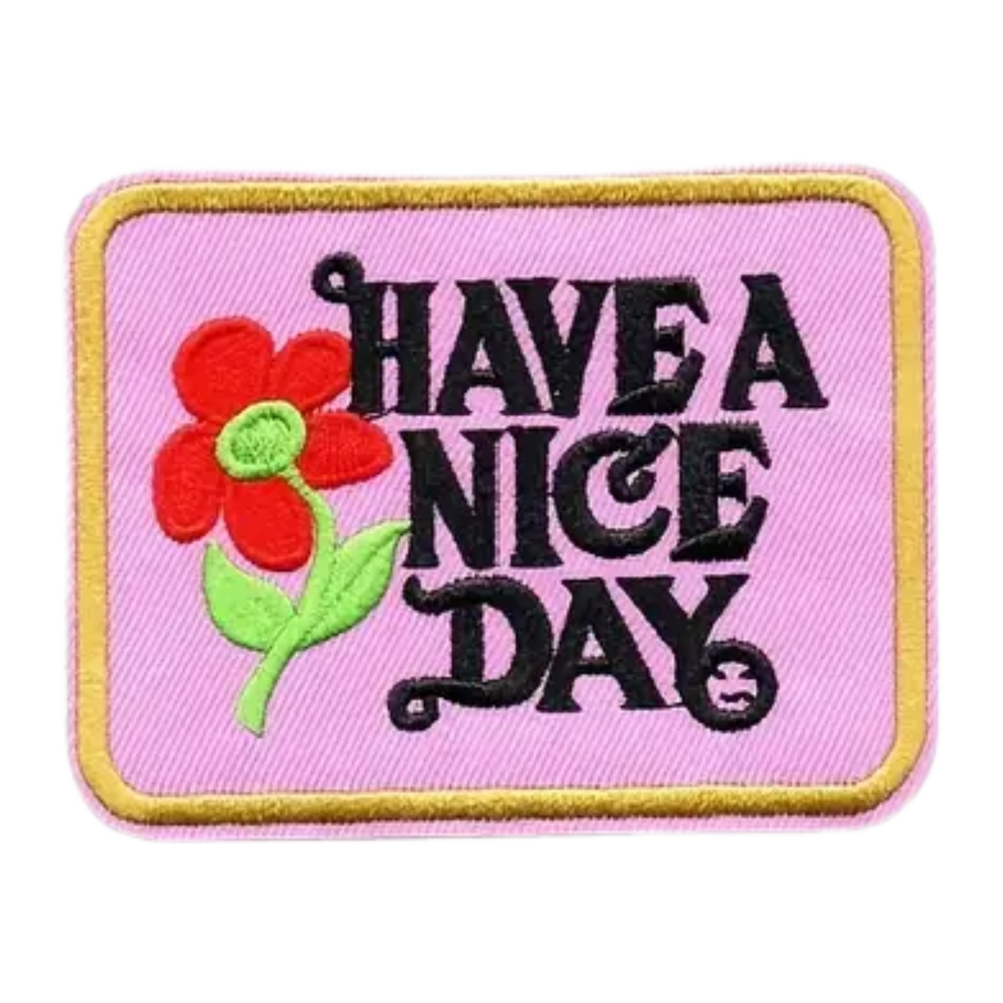 Iron on Patch - Have a Nice Day (8.89 cm x 6.75 cm)